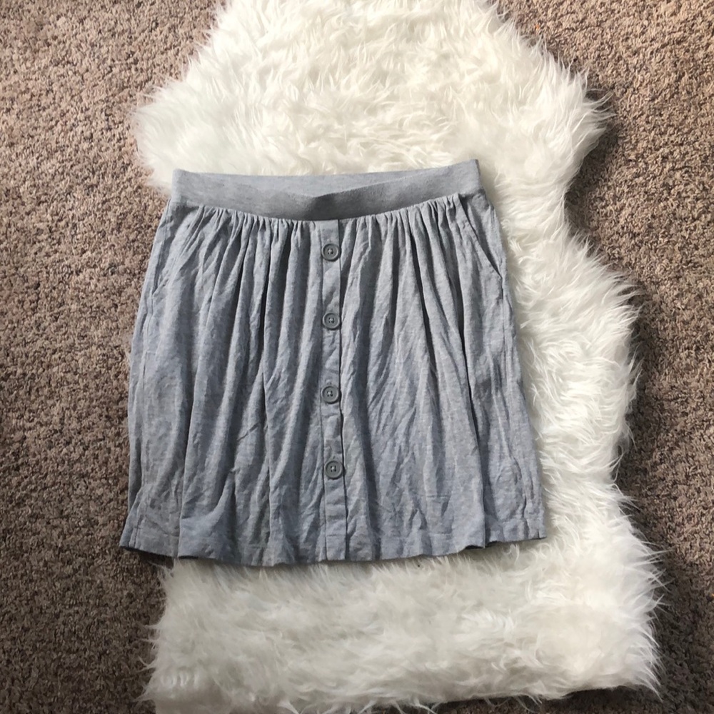 Button Front Skirt